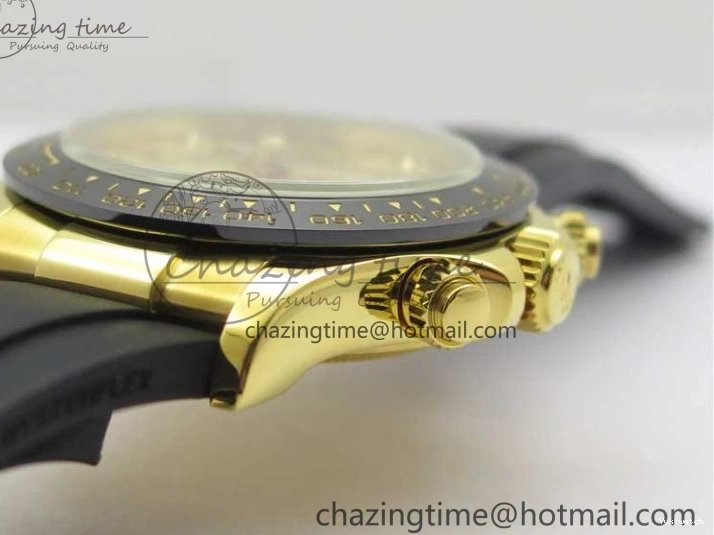 Best Diamonds 116518 Edition 904L Case Strap) SA4130 V4 1:1 Extra SS Noob Goid Plated on Strap Daytona Dial Rubber YG Black (Free 0521